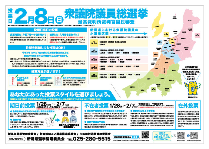 衆議院銀総選挙チラシ裏面